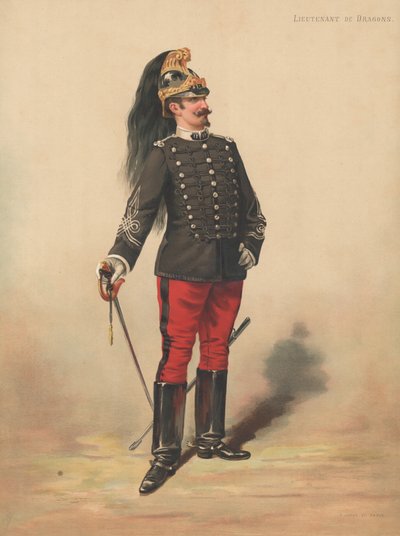 Lieutenant de Dragons - French School