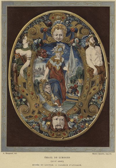Émail de Limoges, 16ème siècle - French School