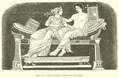Lit de repos - French School