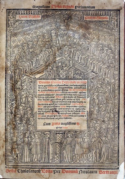 Lit de justice au Parlement de Toulouse dans "De Tholosanorum Gestis", Nicolas Bertrand, Toulouse - French School