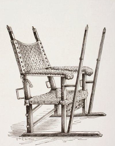 Chaise à porteurs utilisée par Charles Ier d
