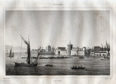 Livourne - Toscane - Gravure de « L