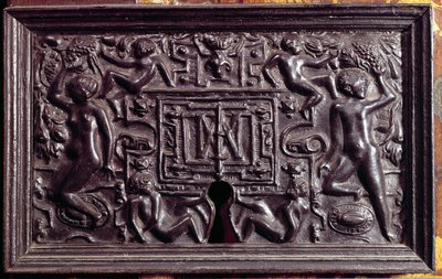 Plaque de serrure du château d