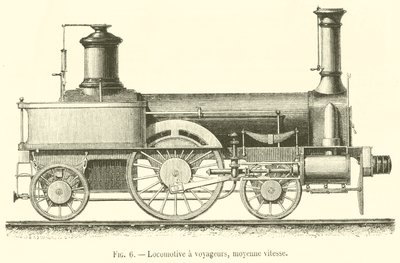 Locomotive à voyageurs, moyenne vitesse - French School