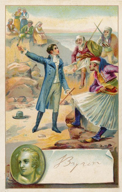 Lord Byron, poète anglais - French School