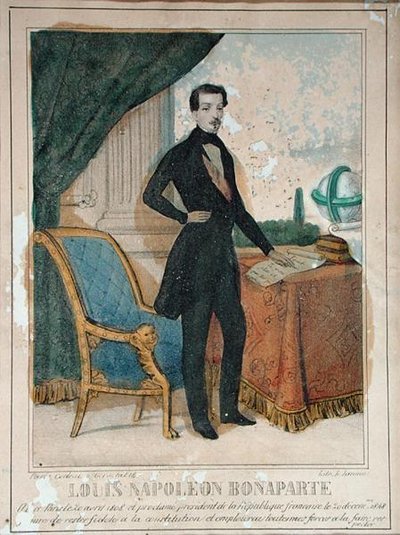Louis-Napoléon Bonaparte (1808-73) gravé par Jannin, c.1849 - French School