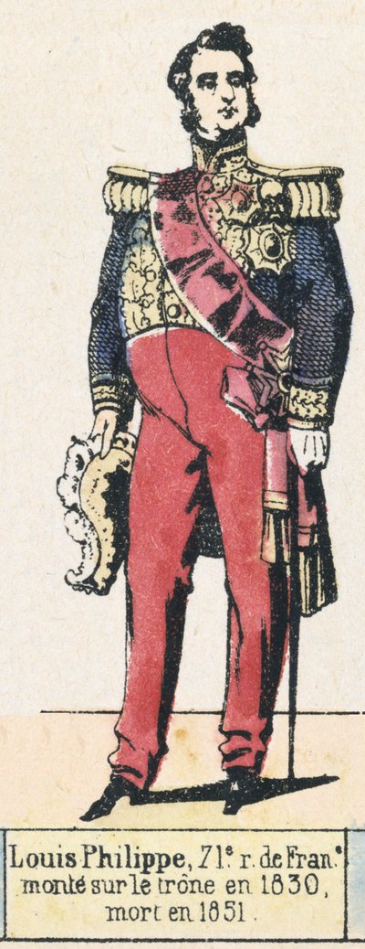 Louis-Philippe, 71e roi de France, monté sur le trône en 1830, mort en 1851 - French School