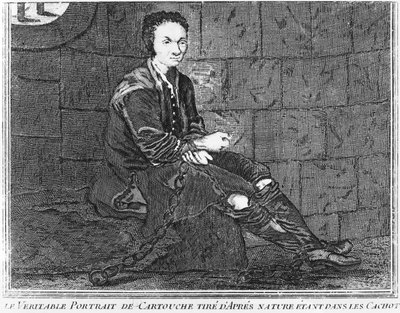 Louis Dominique Cartouche en prison - French School