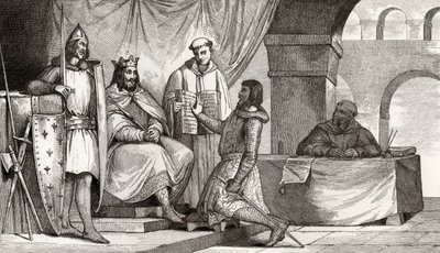 Louis II (848-79) le Bègue reçoit un serment d
