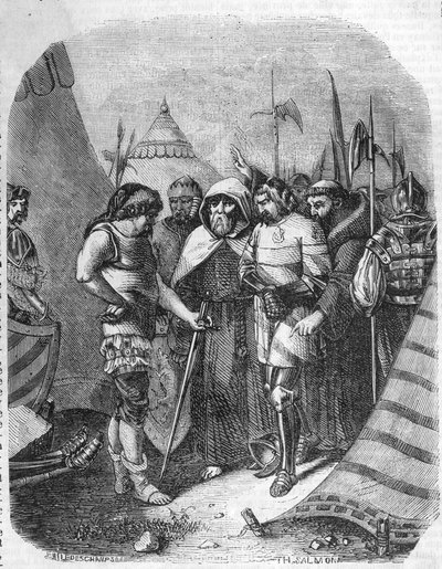 Louis II de la Trémoille (1460-1525). Général anglais. Guerre folle (1485-1488). La Trémoille décidant de tuer les complices du duc d