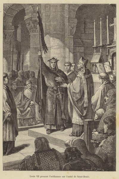 Louis VII prenant l