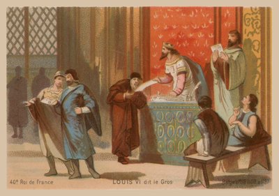 Louis VI de France, dit le Gros (1081-1137) - French School