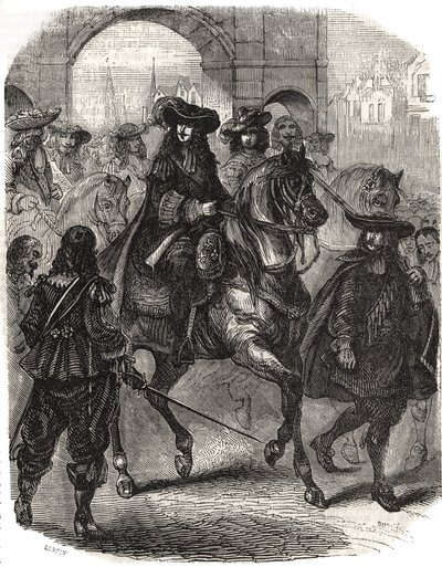 Louis XIV (1638-1715) et sa femme Marie-Thérèse d