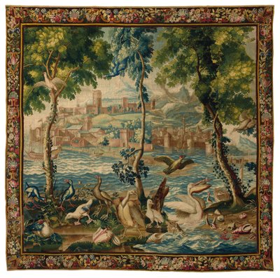 Tapisserie Louis XIV Beauvais "ports de mer", vers 1700 - French School