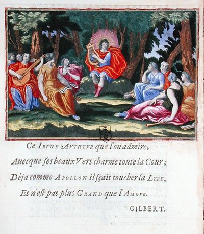 Louis XIV en Apollon avec les Neuf Muses, de 