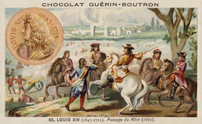 Louis XIV de France au passage du Rhin - French School