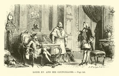 Louis XV et ses conseillers - French School