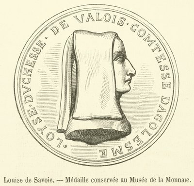 Louise de Savoie, Médaille conservée au Musée de la Monnaie - French School
