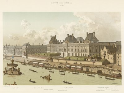 Louvre sous Louis XV, 1739 - French School