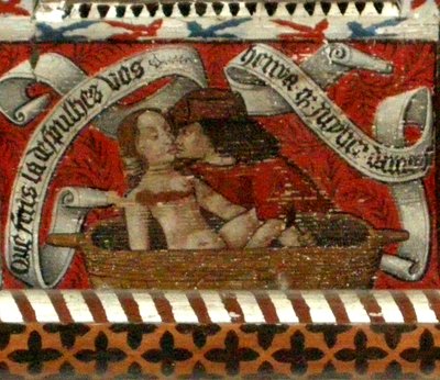 Amoureux, panneau du plafond de l