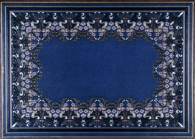 Couverture de livre inférieure avec motif floral, 1886 - French School