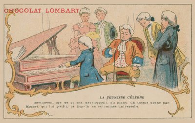 Ludwig van Beethoven jouant au piano à l