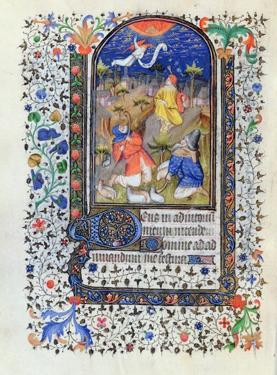 MS 1278 fol.106v Annonciation aux bergers, des Heures à l