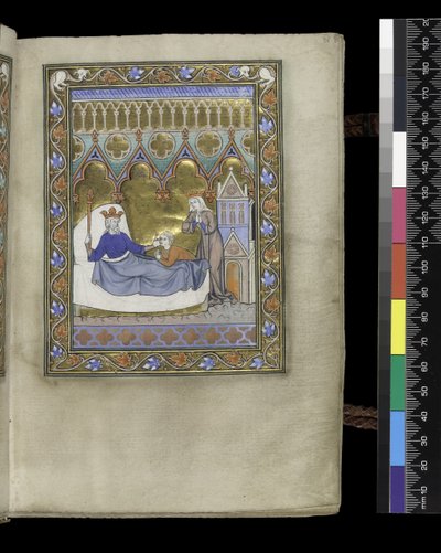 Folio du Psautier et Heures d