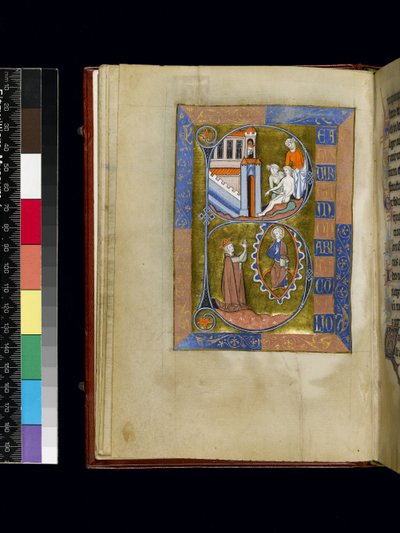 Folio du Psautier et Heures d