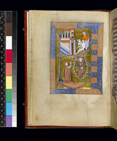 Folio du Psautier et Heures d