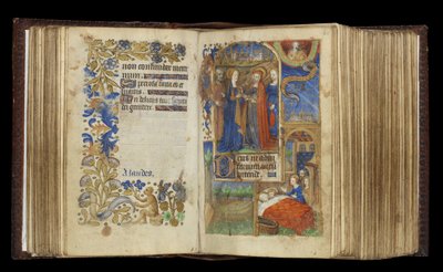 MS 39-1950 f.60v-61r La Visitation - French School