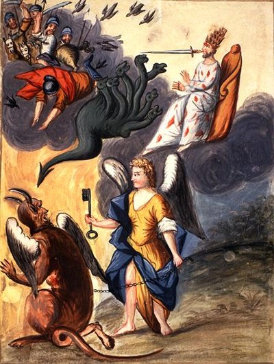 MS Ferguson 17 plaque entre ff. 143-114 Diable - French School