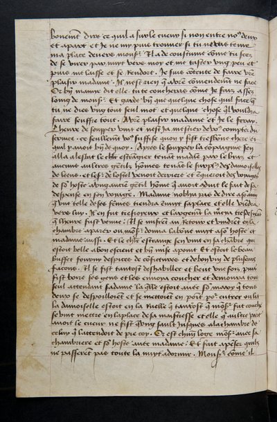 Page de Cent Nouvelles Nouvelles, c.1461-62 - French School