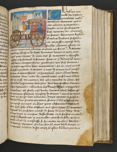 Page de Cent Nouvelles Nouvelles, c.1461-62 - French School