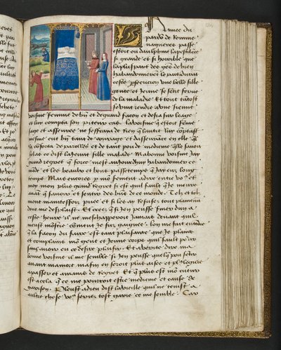 Page de Cent Nouvelles Nouvelles, c.1461-62 - French School