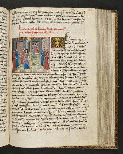 Page de Cent Nouvelles Nouvelles, c.1461-62 - French School