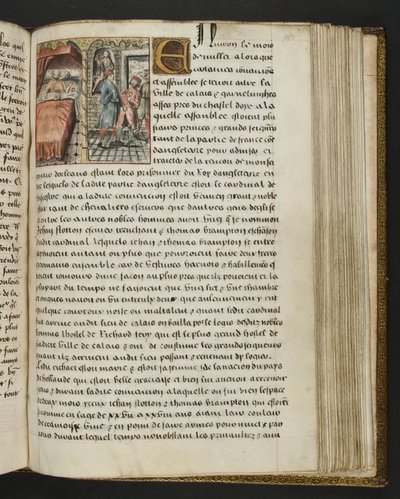 Page de Cent Nouvelles Nouvelles, c.1461-62 - French School