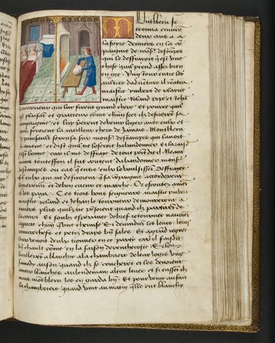 Page de Cent Nouvelles Nouvelles, c.1461-62 - French School