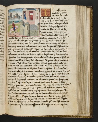 Page de Cent Nouvelles Nouvelles, c.1461-62 - French School
