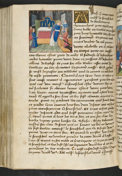 Page de Cent Nouvelles Nouvelles, c.1461-62 - French School