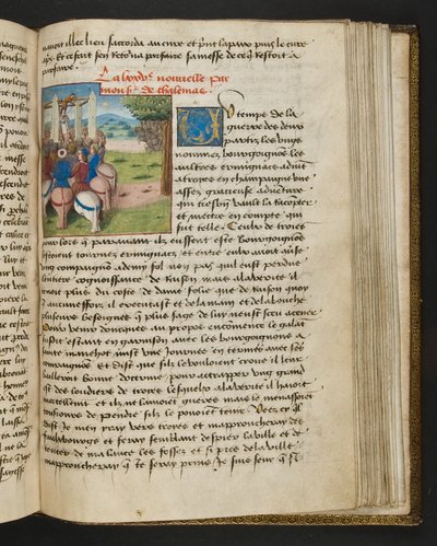 Page de Cent Nouvelles Nouvelles, c.1461-62 - French School