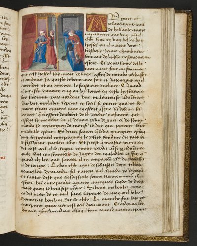 Page de Cent Nouvelles Nouvelles, c.1461-62 - French School