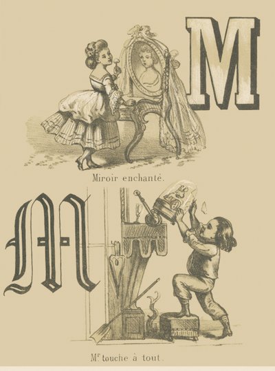 Miroir enchanté/M. Touche à Tout - French School