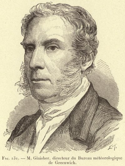 M Glaisher, directeur du Bureau météorologique de Greenwich - French School