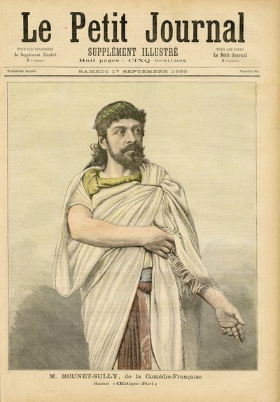 M. Mounet-Sully dans Œdipe Roi à la Comédie-Française, couverture de 
