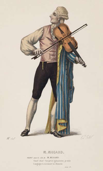 M. Musard, Scène XV (gravure en couleur) - French School