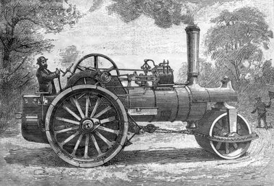 Machine routière, tirée de Science Illustré, 1891 - French School