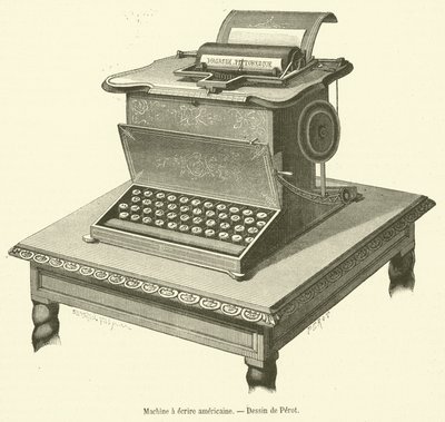 Machine à écrire américaine - French School