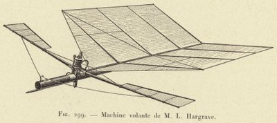 Machine volante de M L Hargrave - French School