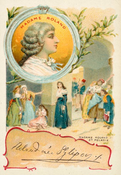 Madame Roland, révolutionnaire française - French School